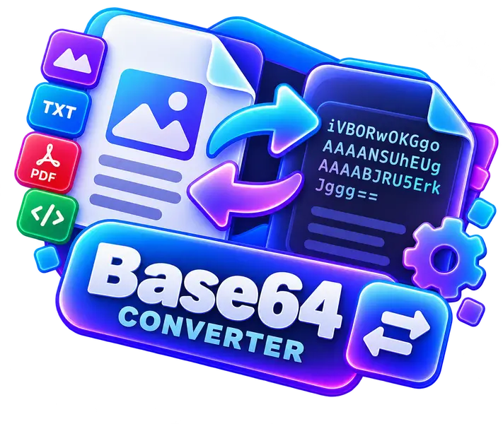 أداة محول Base64 للنصوص والملفات أونلاين مجانًا