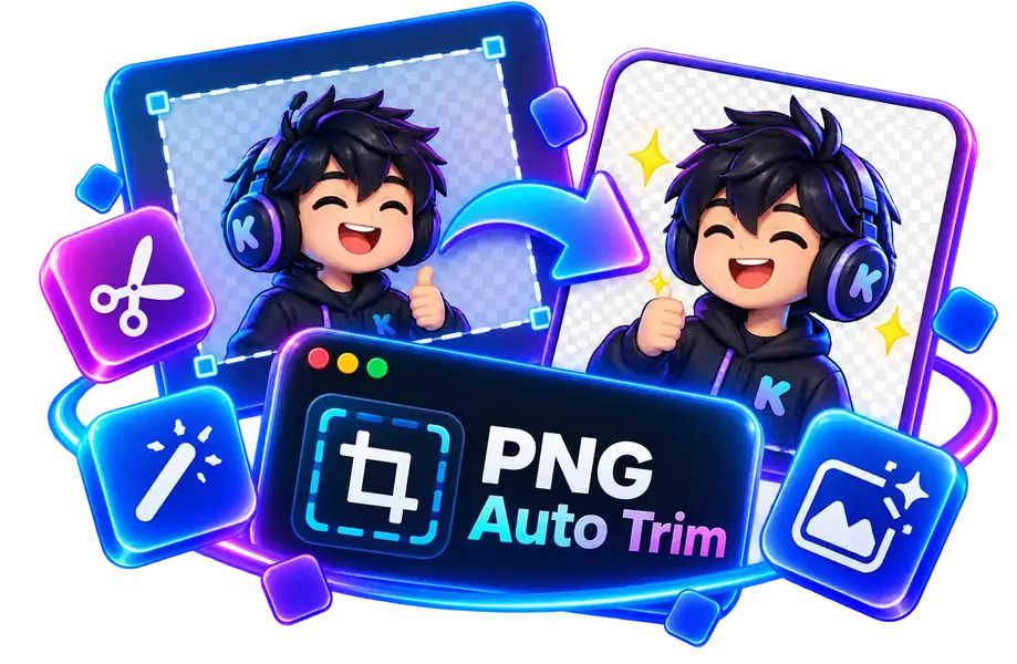 أداة قص حواف PNG أونلاين مجانًا